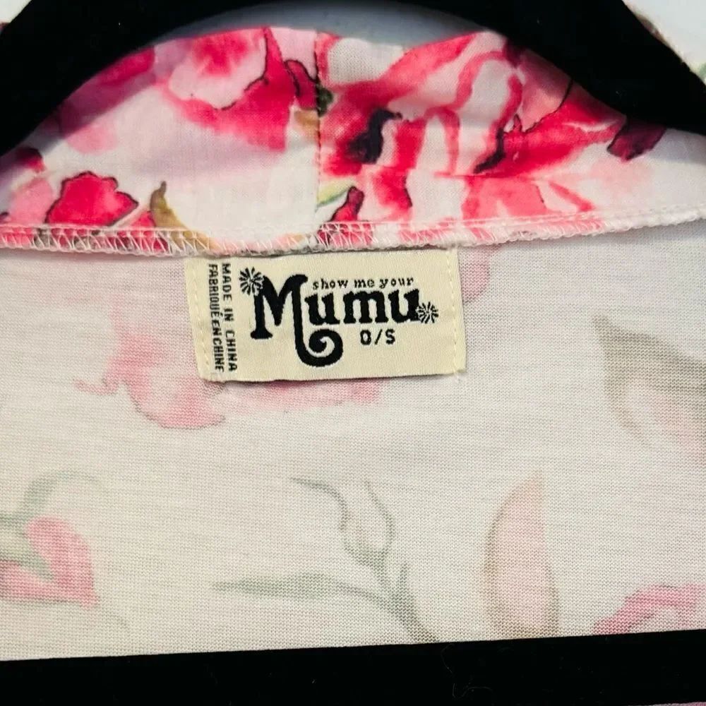 Show Me Your Mumu Brie Floral Robe in Garden of Blooms Print One Size - Picture 5 of 5